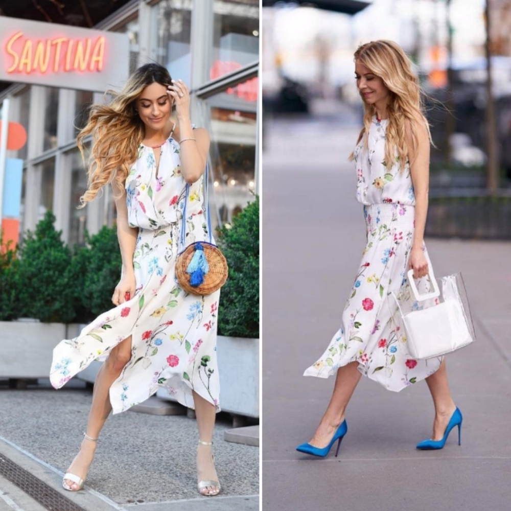 PARKER Herley Floral Silk Dress